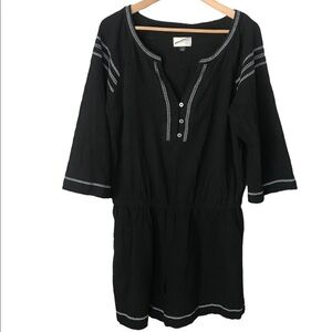 Universal Threads Black With White Stitching Romper Size L